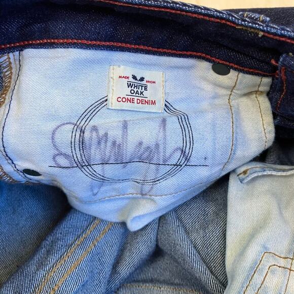 Raleigh Denim Sz 25 Handcrafted DARE White Cone Raw Selvedge Straight Leg Jeans - Picture 14 of 16